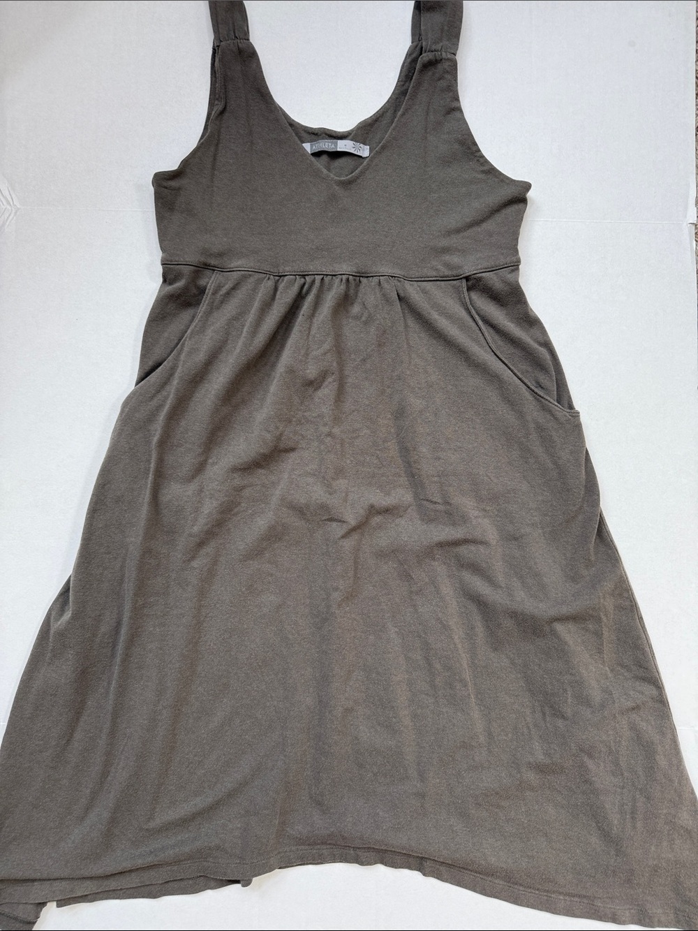 Athleta Pocket Dress Light Brown size Medium